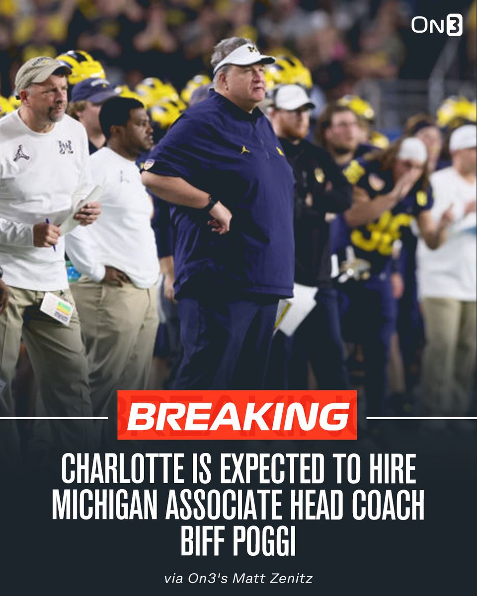 Charlotte to Hire Michigan associate Head Coach Biff Poggi as new Head