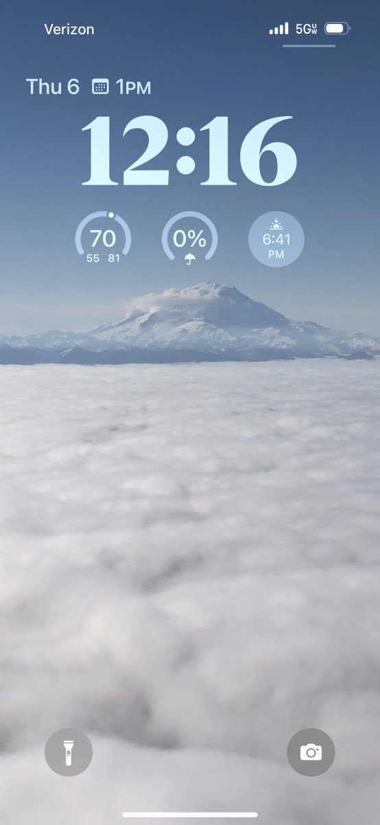 cabel's tweet image. I set my iOS 17 lock screen to randomly Shuffle a new "Nature" photo from my photo library, every hour… and it has been an absolute delight.

It is *always* fun to pick up my phone and remember where I've been.