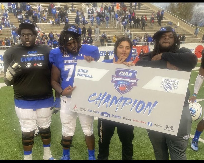 DhmariB's tweet photo. Happy with the decision I made two years ago to attend my hbcu and we made history this year 💍💯 on to the playoffs this week to make more history 💯‼️ #2022ciaachampions https://t.co/VOxkXmHka0