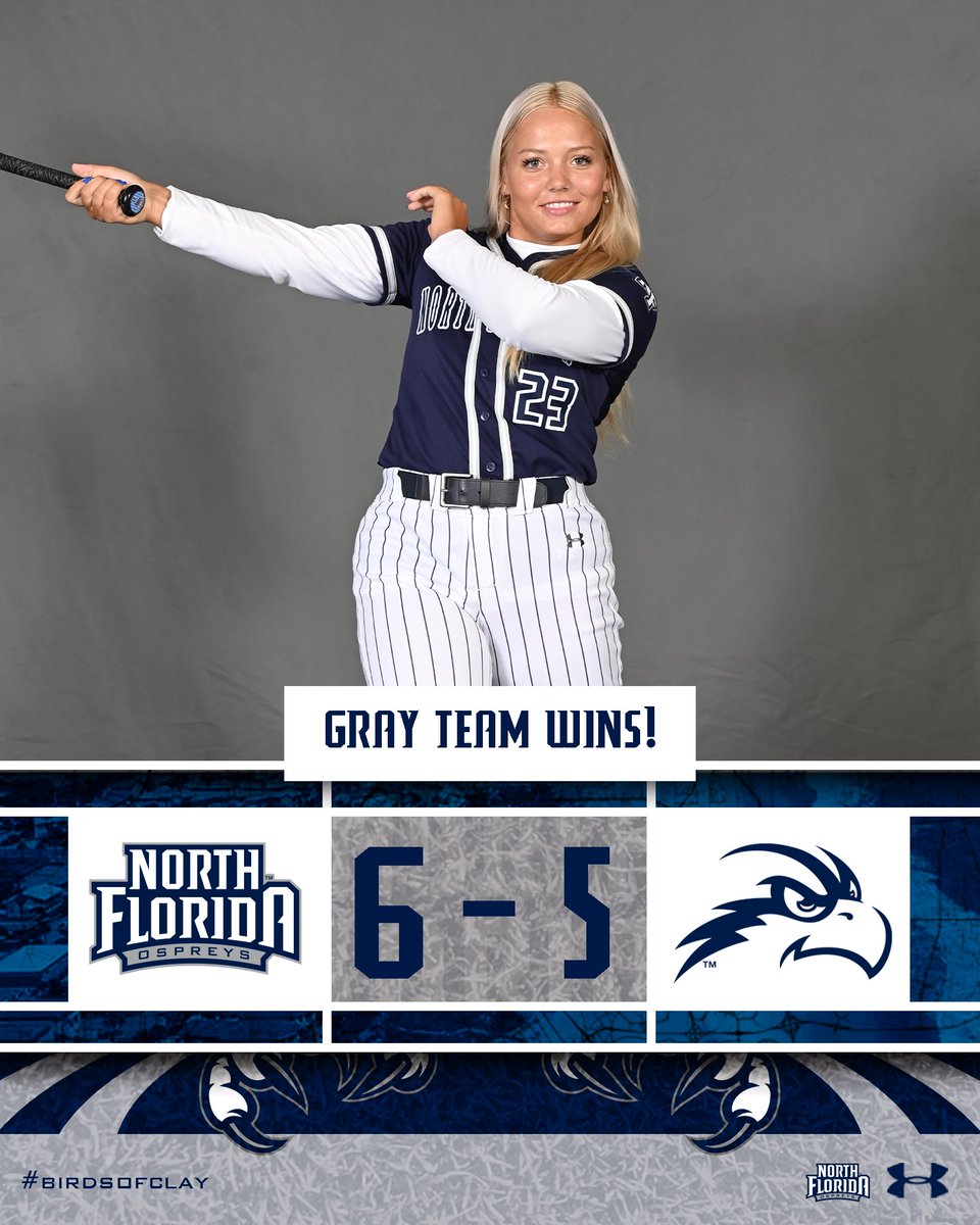 Amanda Aardema goes 3-3 with 4 RBI to help seal the game and series for the gray team ❕

#BirdsofClay