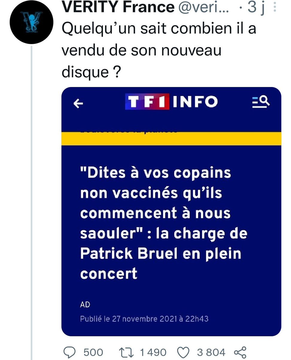 Chantal13456166's tweet photo. 🚨 INFO Désolée mais le tweet n est pas acceptable " Anti juif " 🤬 @JadeHer3 🤬 signalé et bloqué pour ma part⛔
A vous de décider https://t.co/WNDdRxgY8v