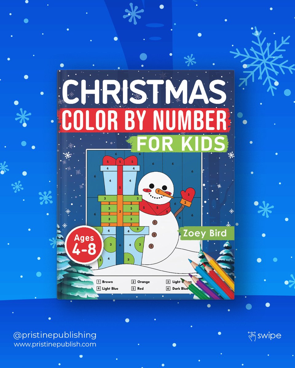 PristinePublish's tweet image. Christmas Color by Number for Kids! ⛄️

Get it today by visiting:
amazon.com/Christmas-Colo…

#colorbynumber #colorbynumber #activitybookforkids #kidsbooks #kidsbookclub #coloringbook #coloringbookforkids #colourbynumbers