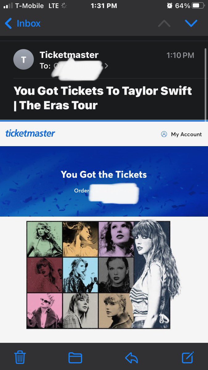dinger_john's tweet image. It wasn’t easy, but it was worth it. The Dingers will be seeing Taylor Swift in July.