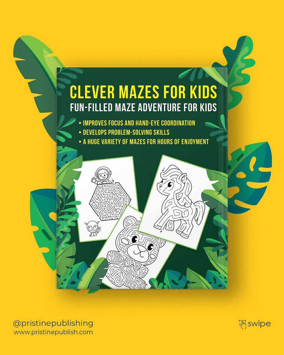 PristinePublish's tweet image. Mazes for Kids!

Get it today by visiting:
amazon.com/Mazes-Kids-Maz…

#mazes #mazesforkids #activitybook #activitybookforkids #childrensbooks #kidsbooks #mazebook