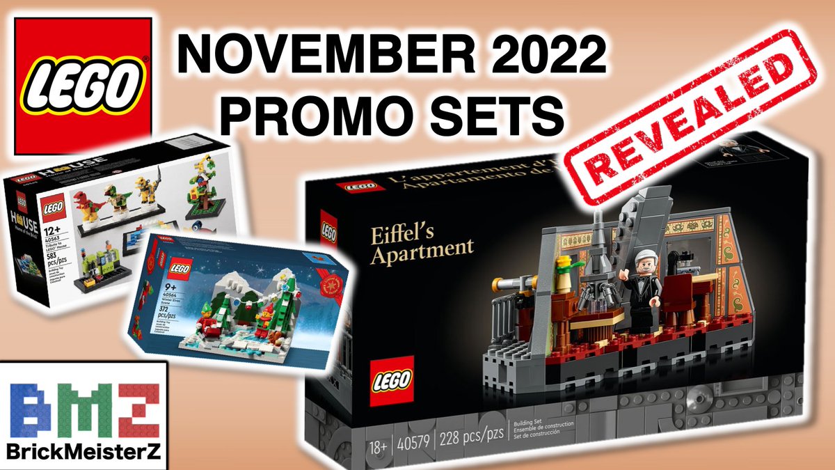 BrickMeisterZ's tweet photo. Check out my NEW video about the reveal of the #NewLego promotional sets for November 2022!
#LEGO #Lego2022 #Lego2023 #LegoNews2023 #LegoVideos #LegoReveal #LegoSet #LegoSets #LegoPromo #LegoPromos #LegoEiffelTower #LegoBlackFriday #Lego10307
Watch HERE: https://t.co/XcFah2riul https://t.co/tRepGvz0dL