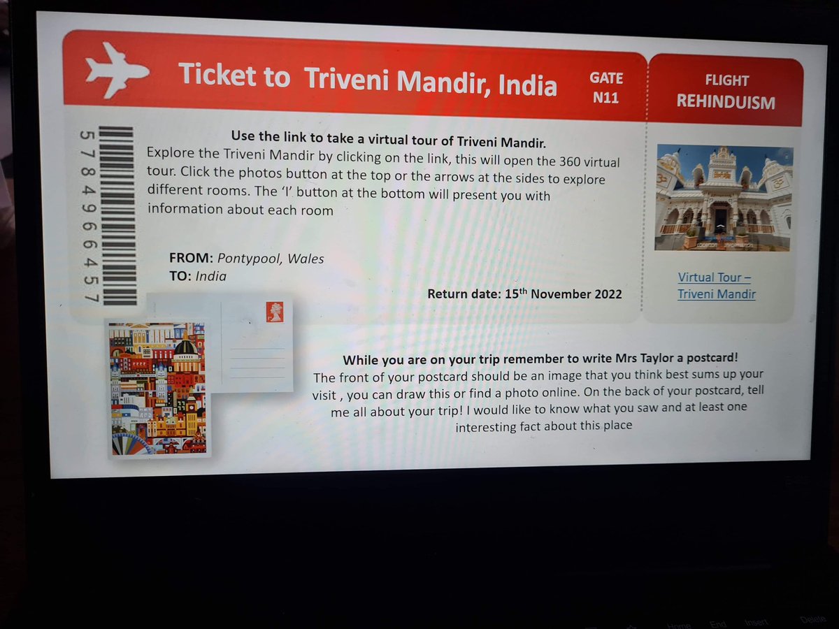 WestMon_RVE's tweet photo. A big well done to 7Ogmore today, you created some great work on the Mandir today - Mrs T #traveltheworldwithPEAR ✈️ https://t.co/reicMtrm46