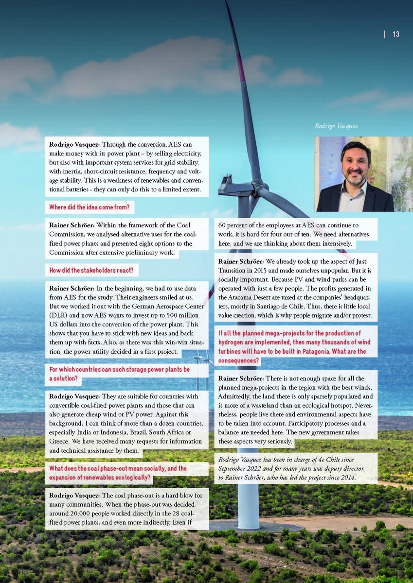 Energy Partnership 𝗖𝗛𝗜𝗟𝗘 ─ 𝗔𝗟𝗘𝗠𝗔𝗡𝗜𝗔 (@energyclde) on Twitter photo "CHILE─BEACON FOR THE GLOBAL ENERGY TRANSITION. How sceptics became supporters of renewables". This document was delivered today at #COP27 to several world leaders, including Minister <a href="/DiegoPardow/">Diego Pardow</a>, in the framework of the side event on the "Conversion of coal-fired power plants" "CHILE─BEACON FOR THE GLOBAL ENERGY TRANSITION. How sceptics became supporters of renewables". This document was delivered today at #COP27 to several world leaders, including Minister <a href="/DiegoPardow/">Diego Pardow</a>, in the framework of the side event on the "Conversion of coal-fired power plants"