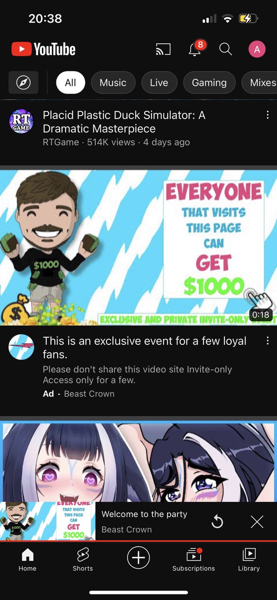gamestobeat's tweet photo. @MrBeast I think someone is using your likeness….. https://t.co/mgkUTGSRr0