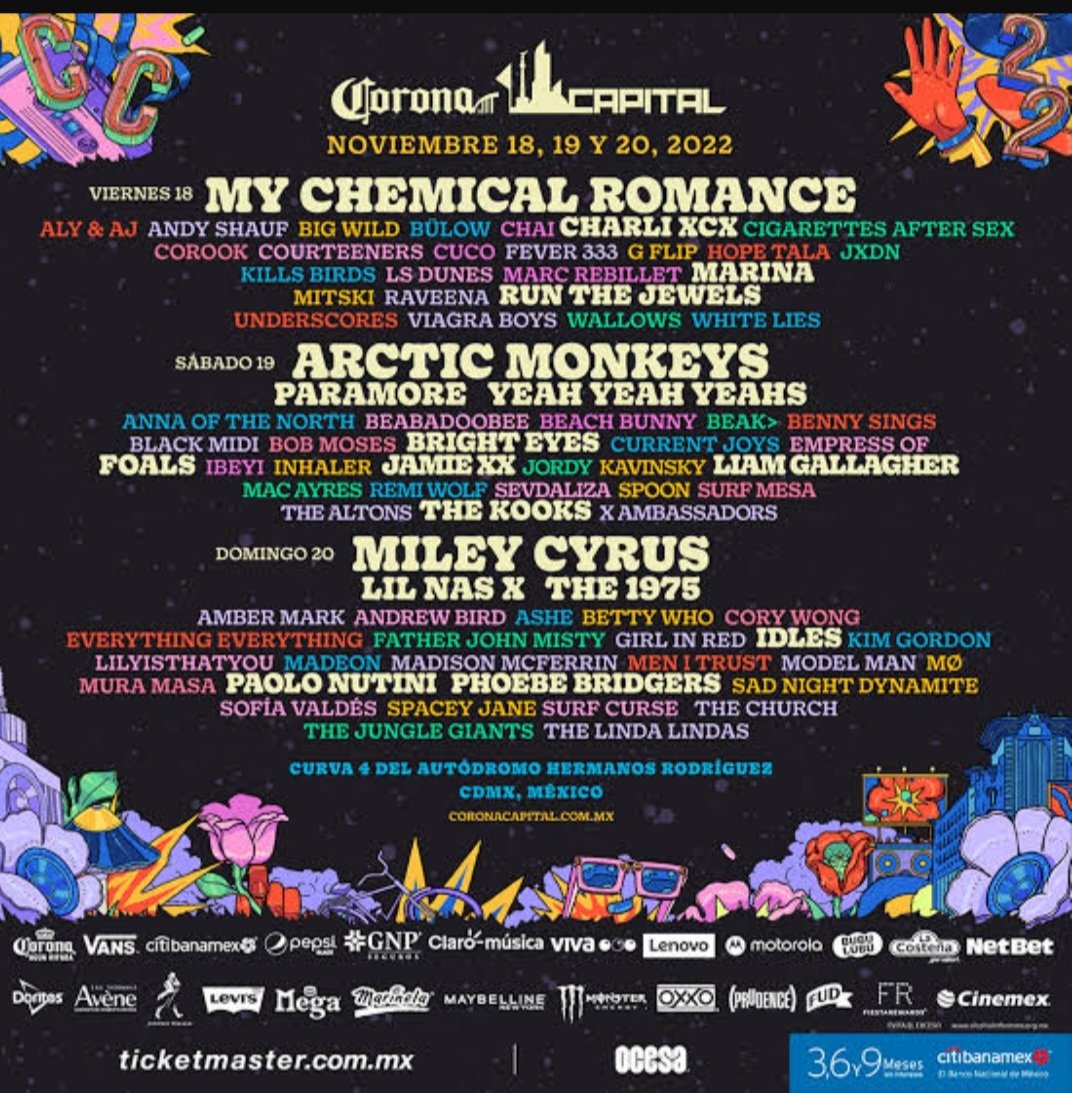 Se van ultimos boletos para Corona Capital
Viernes $4,500 el par o $2500 c/u
Domingo $2800 el par o $1600 c/u
<a href="/VendoBoletosDF/">VendoBoletosDF</a> 
<a href="/boletosMX_/">boletosMX</a> 
<a href="/BoletitosVara/">Boletos Vara</a> 
<a href="/SobranBoletos/">Sobran Boletos</a>
#CoronaCapital2022
#MileyCyrus
#CoronaCapital22
#mychemicalromance