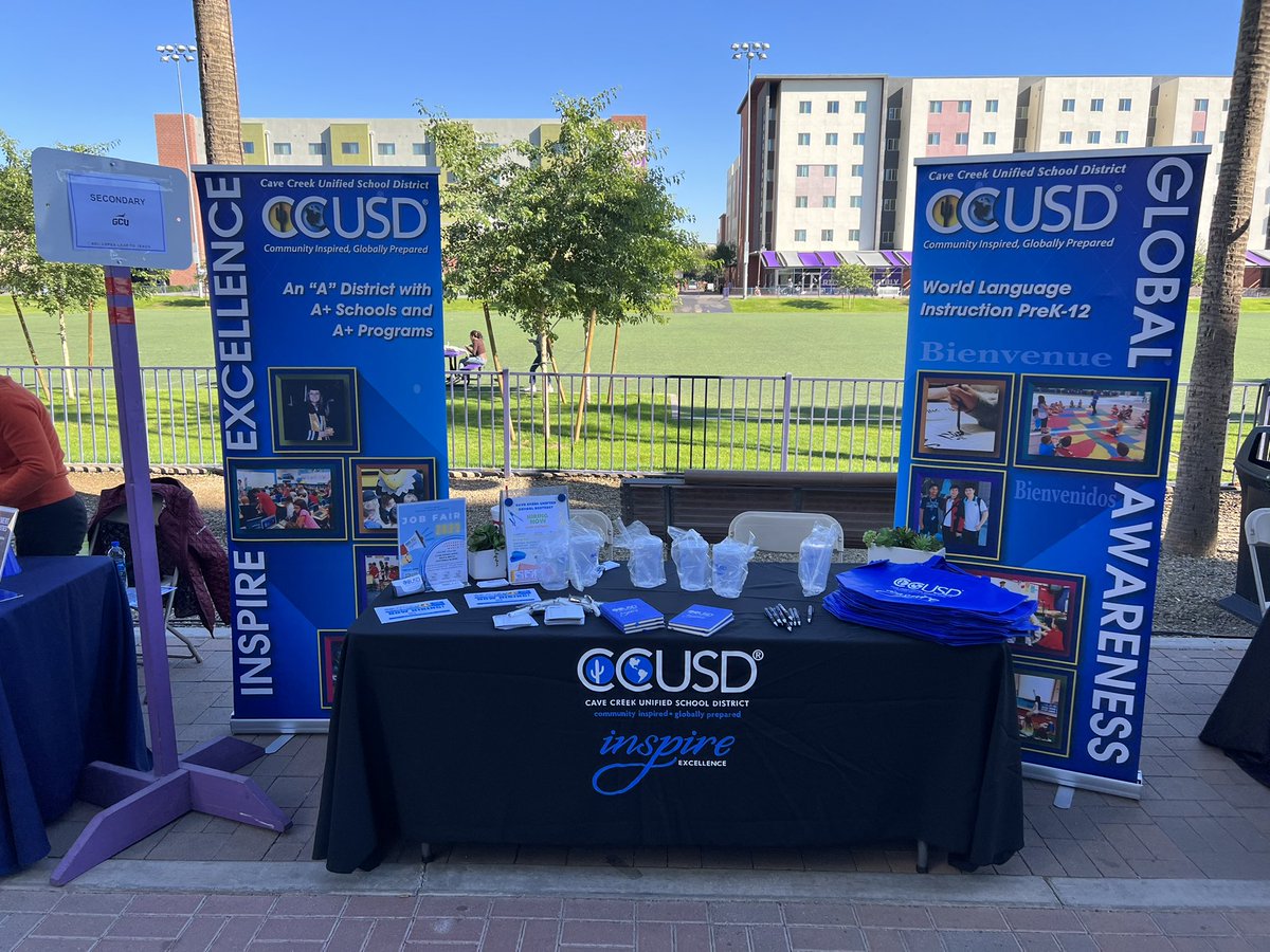 Now hiring! Come join us at the <a href="/GCU_Lopes/">GCU Lopes</a> Lopes Leap to Teach Job Fair! <a href="/CaveCreekUSD93/">Cave Creek USD</a>