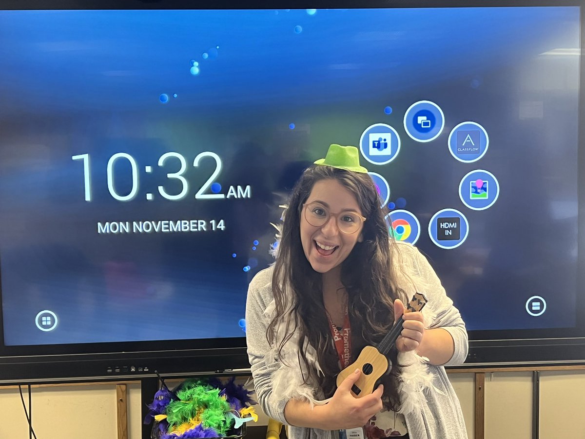 Having fun and learning with our #Promethean Education Consultant <a href="/ErinHaberEC/">Erin Haber</a>. Thanks for sharing ActivPanel tips and tricks!