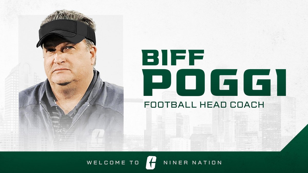 Michigan’s Biff Poggi to Lead Charlotte 49ers Football Program

🔗charlotte49ers.com/news/2022/11/1…