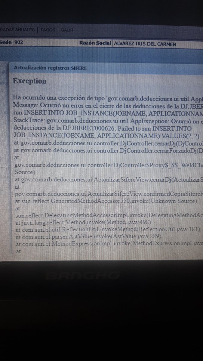 rapastuszek's tweet photo. @AfipWeb Estimados, no funciona la carga y actualizacion de carga de deducciones en forma manual para monotributo. No las almacena y da el siguiente error. https://t.co/mrhHFgayTu