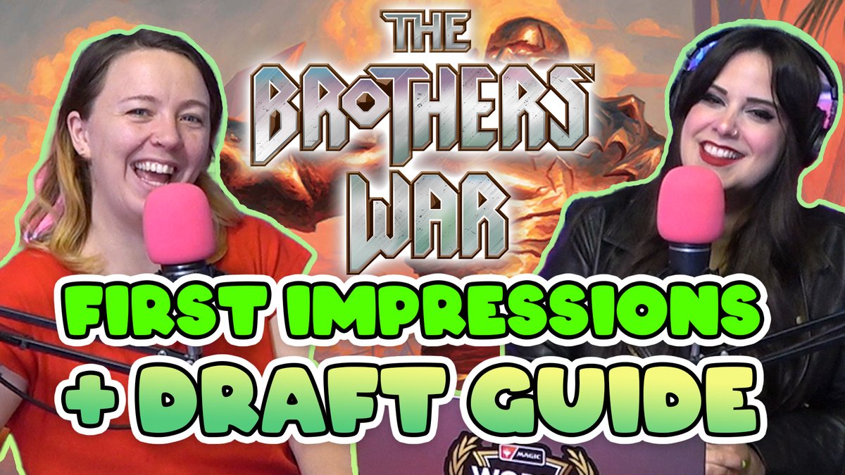 GLHFMagic's tweet photo. Want to know what to play on Day 1 of #MTGBRO on Arena? We've got you, fam. Hear our thoughts from the prerelease, an update to the Magic story, and which cards are over-performing. 🦾

Listen anywhere or watch via the l1nk in this 🧵: https://t.co/16Na6y1QOO