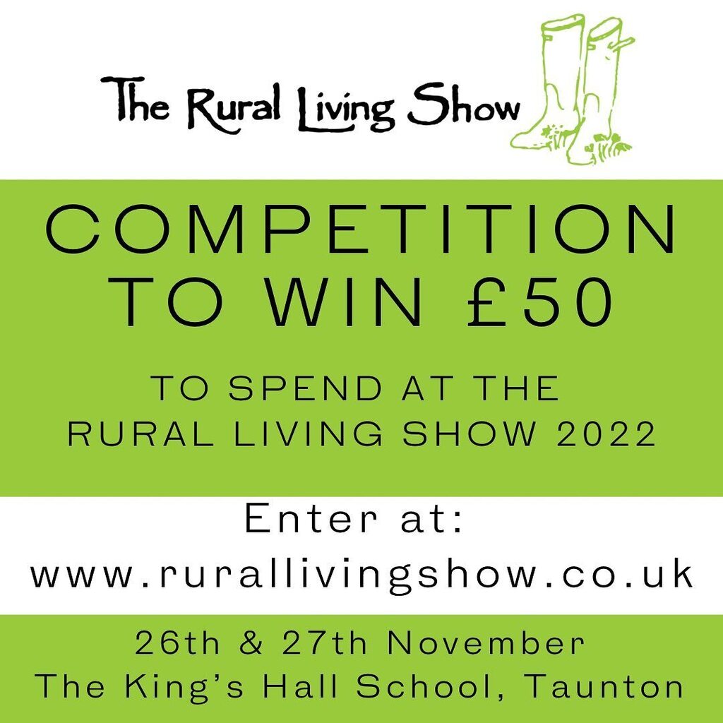 THE RURAL LIVING SHOW 26th &amp; 27th NOVEMBER - NEXT WEEKEND!!!
💚💚 COMPETITION 💚💚 Don’t forget we have our competition running to win £50 (😱) to spend on goodies of your choice at The <a href="/rurallivingshow/">The Rural Living Show 💚 25&26.11.23</a> 2022? Plus FREE entry!!

Enter our pre-show comp… instagr.am/p/Ck_ohFMMmFd/