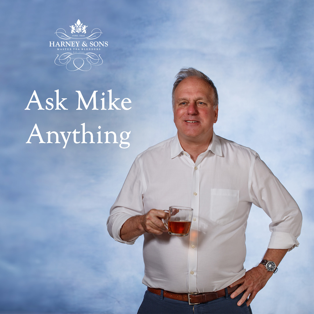 HarneyTea's tweet photo. Do you have a steep curiosity about tea? Post your tea question by November 17 and Mike Harney will answer it! Mike will be reprising his fireside 🔥 chat from last year, answering questions from tea fans like you. Ask your question and stay tuned for Mike to spill the tea! https://t.co/O58i9A9yyT