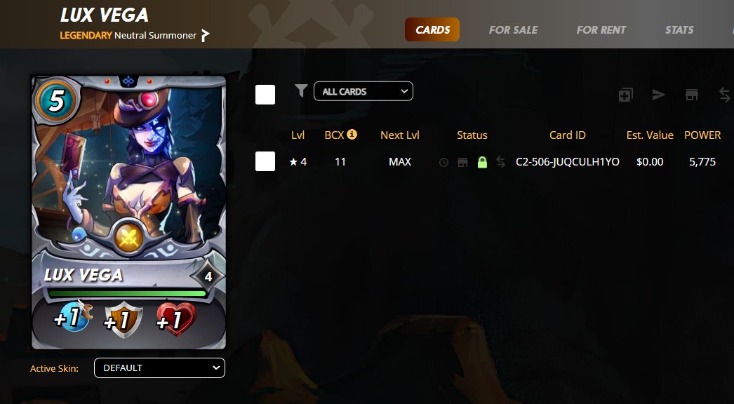 Finally got my girl Lux! ❤️✨🥳

#splinterlands