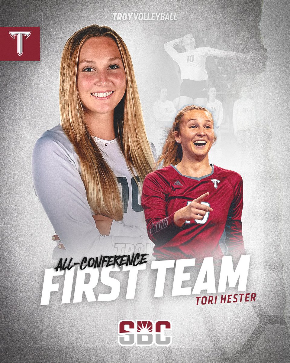 TroyTrojansVB's tweet photo. 𝐓𝐎𝐑𝐈 𝐎𝐍 𝐓𝐎𝐏

Tori Hester picks up her first all-conference award after a tremendous season!

#BuildTheEmpire | #OneTROY ⚔️ 🏐 https://t.co/W7ivzXLIhK