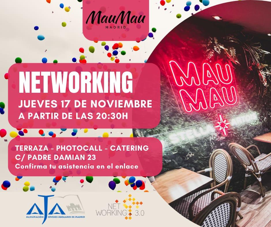 Networking_30's tweet image. #SaveTheDate Jueves 17NOV vuelve otra edición del mejor #afterwork de Madrid con @AJA_Madrid! Te esperamos! #NETWORKING #Networker