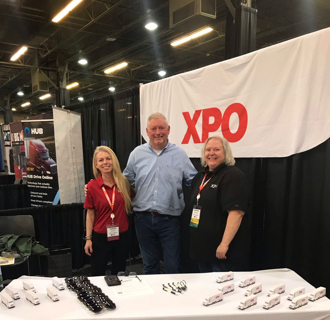 XPOLogistics's tweet photo. We are having a great time at the @WomenInTrucking conference! #TeamXPO is at booth 309 and ready to talk about how we are transforming the transportation industry. Stop by and say hello! https://t.co/rQ1hnVwHTv