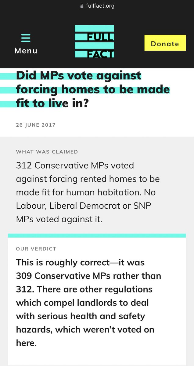 Government ministers hand wringing over the death of a child because of mould in their home.

Just 6 years ago, the Tories unanimously voted AGAINST landlords having to make sure the homes that they rent out are fit for human habitation!

They should hang their heads in shame.