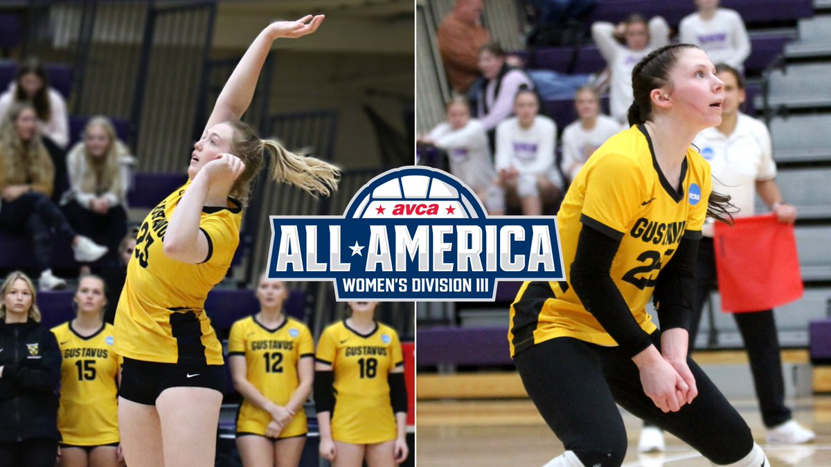 GustieAthletics's tweet photo. .@gustievb's Marlee Turn named AVCA Third Team All-American, Maren Sundberg named Honorable Mention. #GoGusties

RELEASE: https://t.co/DLUUIlcBoA https://t.co/WBXMe2w4u2