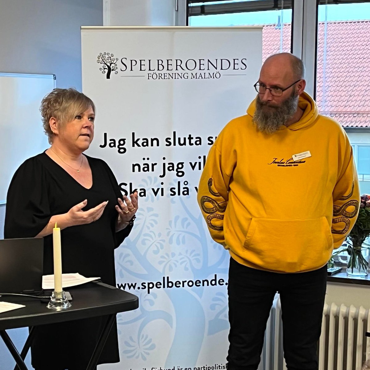 Idag hade Spelberoendes Förening Malmö öppet hus för att fira 20 års verksamhet. Många intressanta föredrag men ett extra stort tack till Susanne och Johan som berättade om sitt tillfrisknande ur både anhörig- och spelarperspektivet.