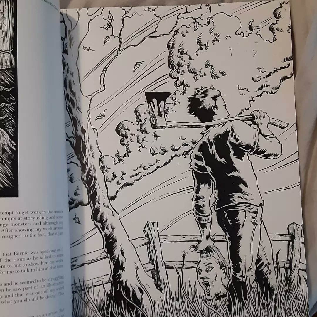 kacsandy5's tweet image. Truly honored to be included in this tribute book for Bernie Wrightson. @PrintedinBlood @ForgeMonster #berniewrightson
