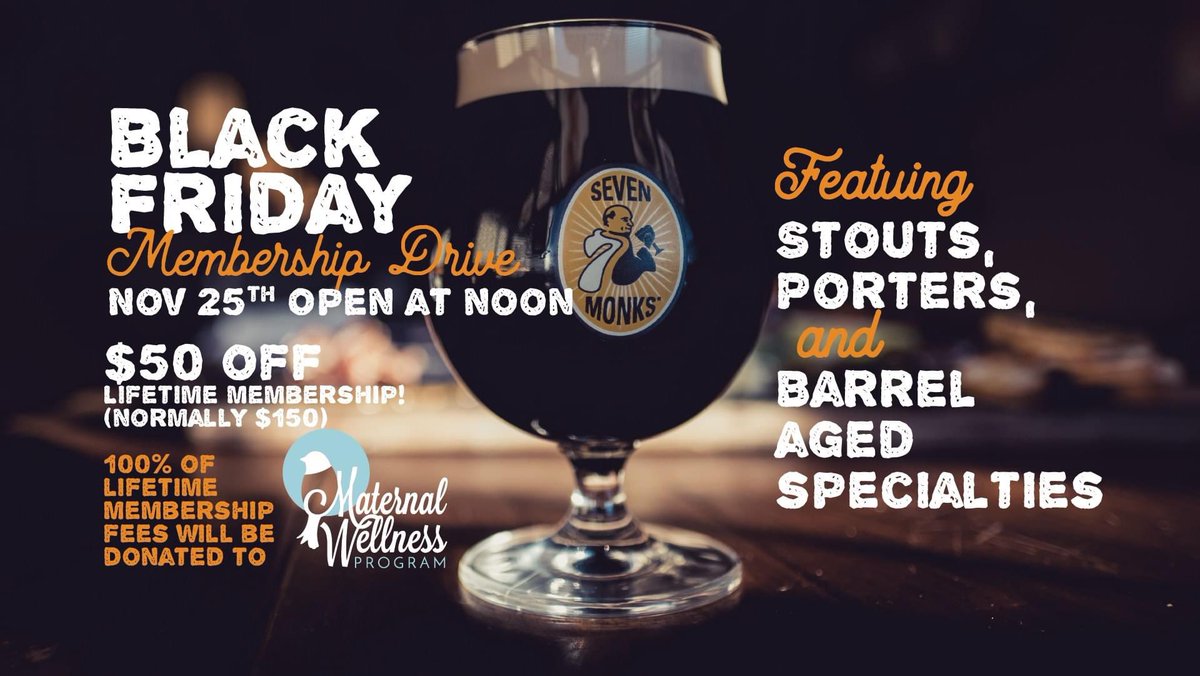 Beginning next week…give a gift that keeps on giving! #beercity #grandrapids #midtown #7monks