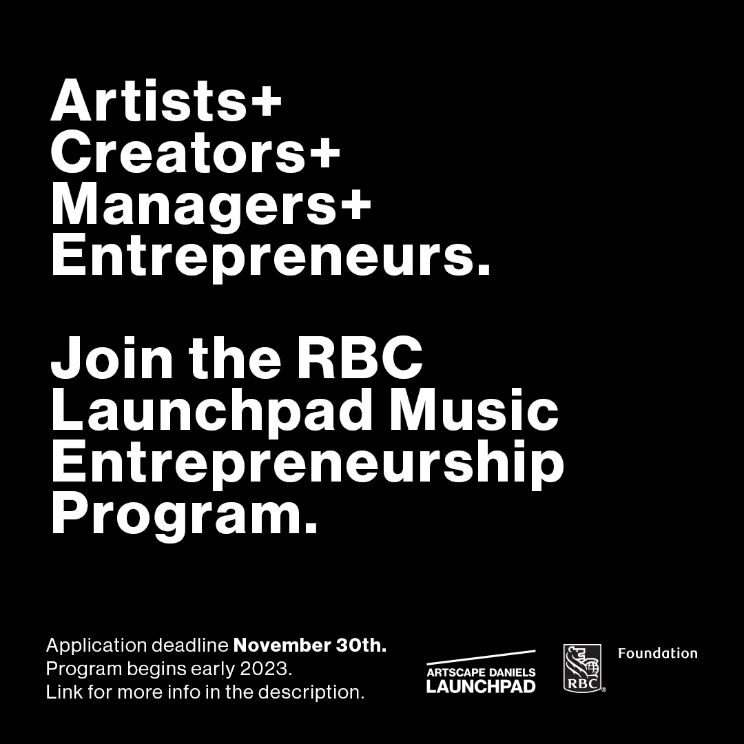 songwritersofCa's tweet photo. ๐โจCalling Musicians, Artists and Music Entrepreneurs! Applications for the 2023 @RBC Launchpad Music Entrepreneurship Program are now OPEN!โฃ Click the link https://t.co/2GIwKWrlx4 to learn more! #launchpadtoronto #launchpadcommunity #rbcxmusic #musicentrepreneur #creatorsunite https://t.co/IzlltceFAo