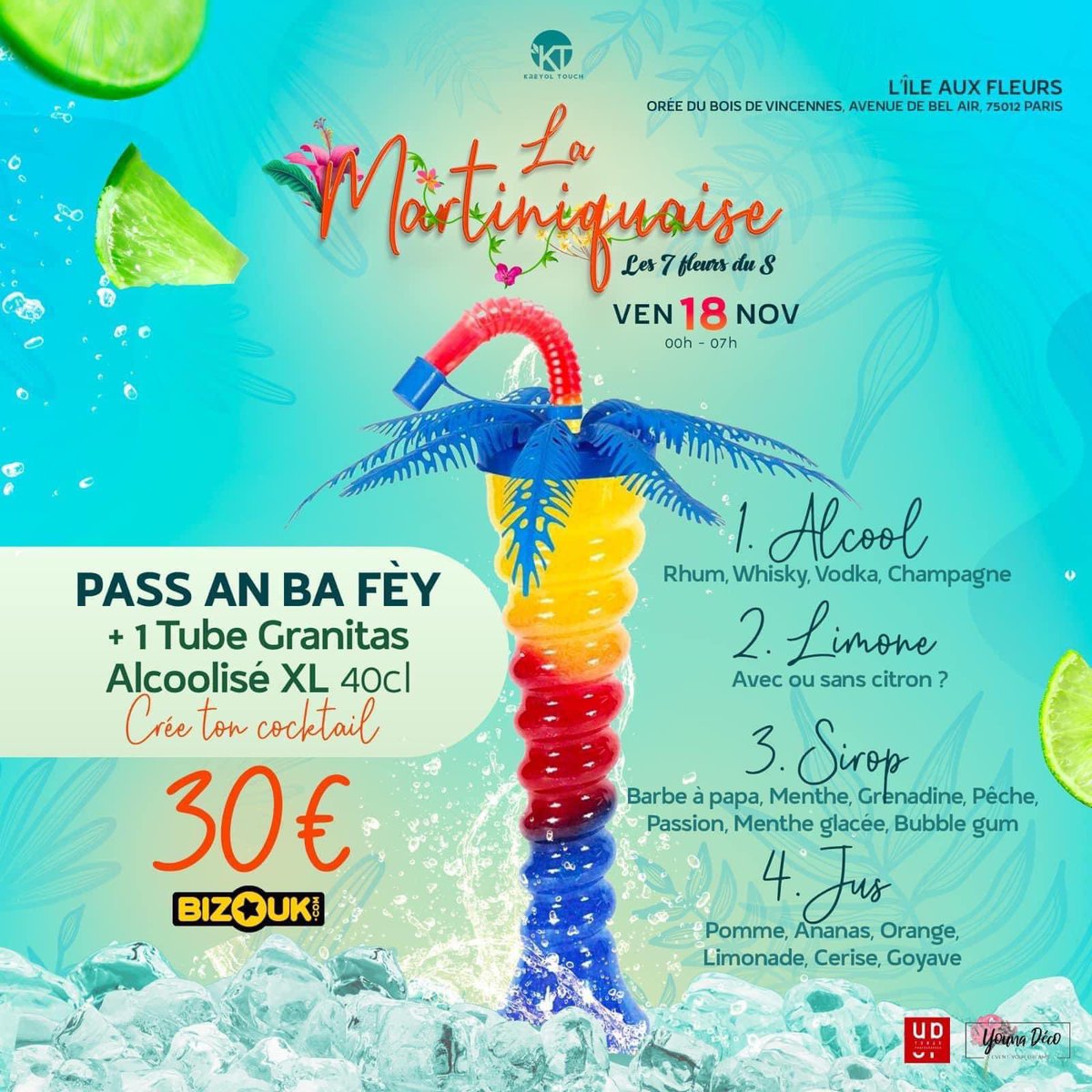 KREYOLTOUCH_'s tweet photo. 🤩C’est VENDREDI 🔥🥳🌺🌼🌹🌸🥰 🔞LA MARTINIQUE EN GRAND 🔥🔥🔥

🌺Les 7 Fleurs du S….🌺

🌼DJ T’FIISH - DJ COSS - DJ SOWN - DJ STYLE - DJ RIMKA - DJ ….?… 🌼

🔴PLUS D’INFOS OU PASS DISPONIBLES SUR BIZOUK : https://t.co/NOVMu5DSvu

#kreyoltouch #eventparis #martinique https://t.co/Y1lhqUKcfx