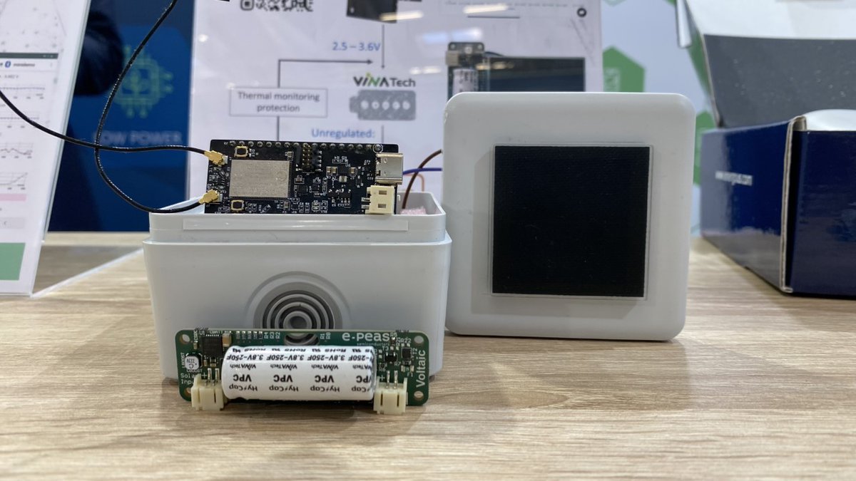 Conexio Technologies (@conexiotech) on Twitter photo The Conexio Stratus kit is showcased at our partner 
<a href="/epeas_news/">e-peas</a> booth C4#441 at <a href="/electronicaFair/">electronicaFair</a>, München. Go visit them if you are out there to learn how to go batteryless for #lpwan #iot sensors. 🔋
#PMIC #energyharvesting #MCU #batterylife The Conexio Stratus kit is showcased at our partner 
<a href="/epeas_news/">e-peas</a> booth C4#441 at <a href="/electronicaFair/">electronicaFair</a>, München. Go visit them if you are out there to learn how to go batteryless for #lpwan #iot sensors. 🔋
#PMIC #energyharvesting #MCU #batterylife