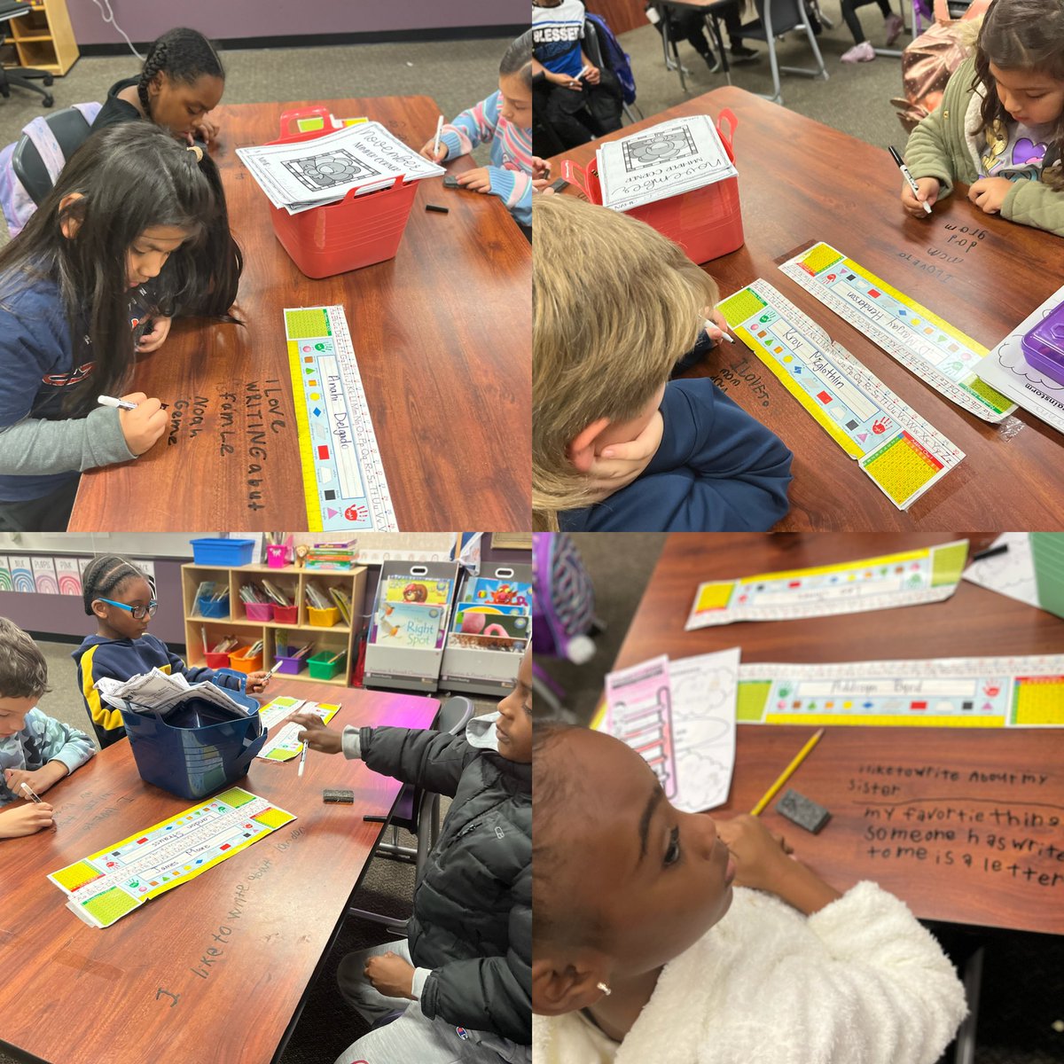 msjackson_LSE's tweet photo. So we heard it was #NationalILoveToWriteDay…so we wrote our favorite things to write about on the TABLE!!! So much fun expressing our love for writing! ✍️❤️📝 #LakeshoreLovesToWrite #LeopardSpotting #WritingRockstars https://t.co/lgjqN8DTJ5
