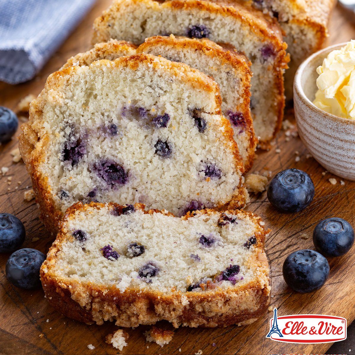 ElleAndVireJa's tweet photo. Instead of making muffins try making a blueberry and lemon loaf made with#ElleAndVire Vanilla#MonGrec &amp;our #GourmetButter. https://t.co/P5YCfBJXrl