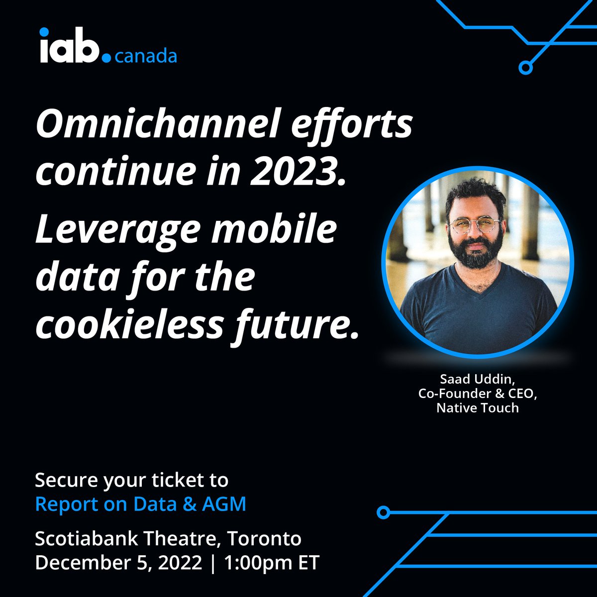 iabcanada's tweet image. Join us on December 5, 2022 and don’t miss @TouchNative&apos;s session on mobile-first data. Sign Up Now! hubs.ly/Q01smDR_0

#ReportonData #IABCanada