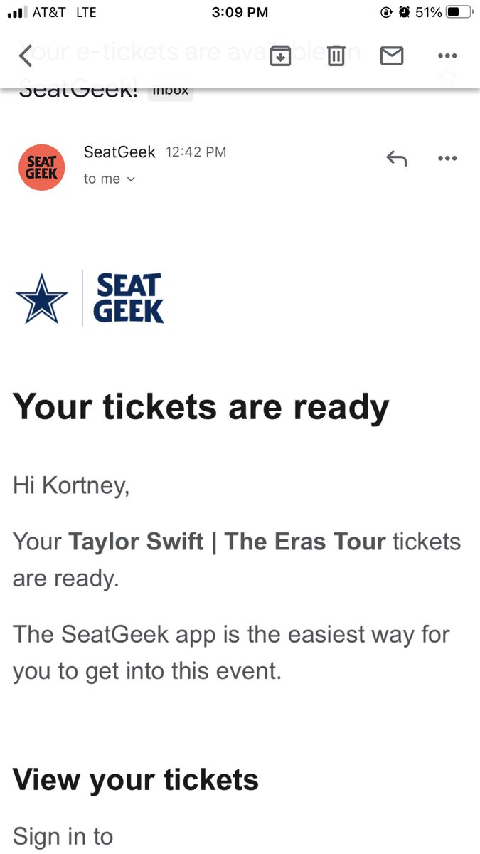 KortneyBreeanne's tweet photo. Someone…pinch me!!! 🫠 I cried actual tears!!! 😭😭 Never did I think all the 🌎  and 𝑓𝑎𝑡𝑒𝑠 and ⭐️  would align and I would actually get my tickets! Can't wait to dance and sing the night away with you @taylorswift13!!! 

#TSTheErasTour #TaylorSwift @taylornation13 https://t.co/7IHfYoNlmA