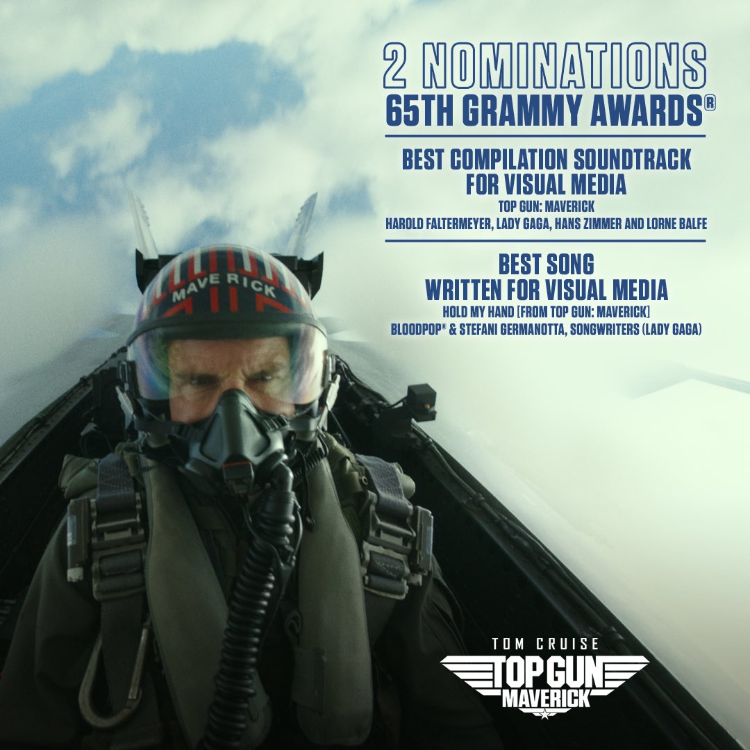 Top Gun on X: Congratulations to all our #TopGun: Maverick nominees!  #GRAMMYs  / X