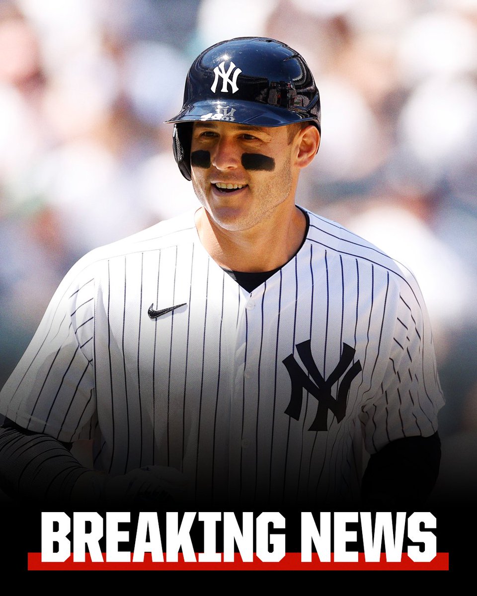 espn's tweet photo. Breaking: Anthony Rizzo is re-signing with the New York Yankees on a multi-year deal, a source told @JesseRogersESPN. https://t.co/a3sOYcI1Lm