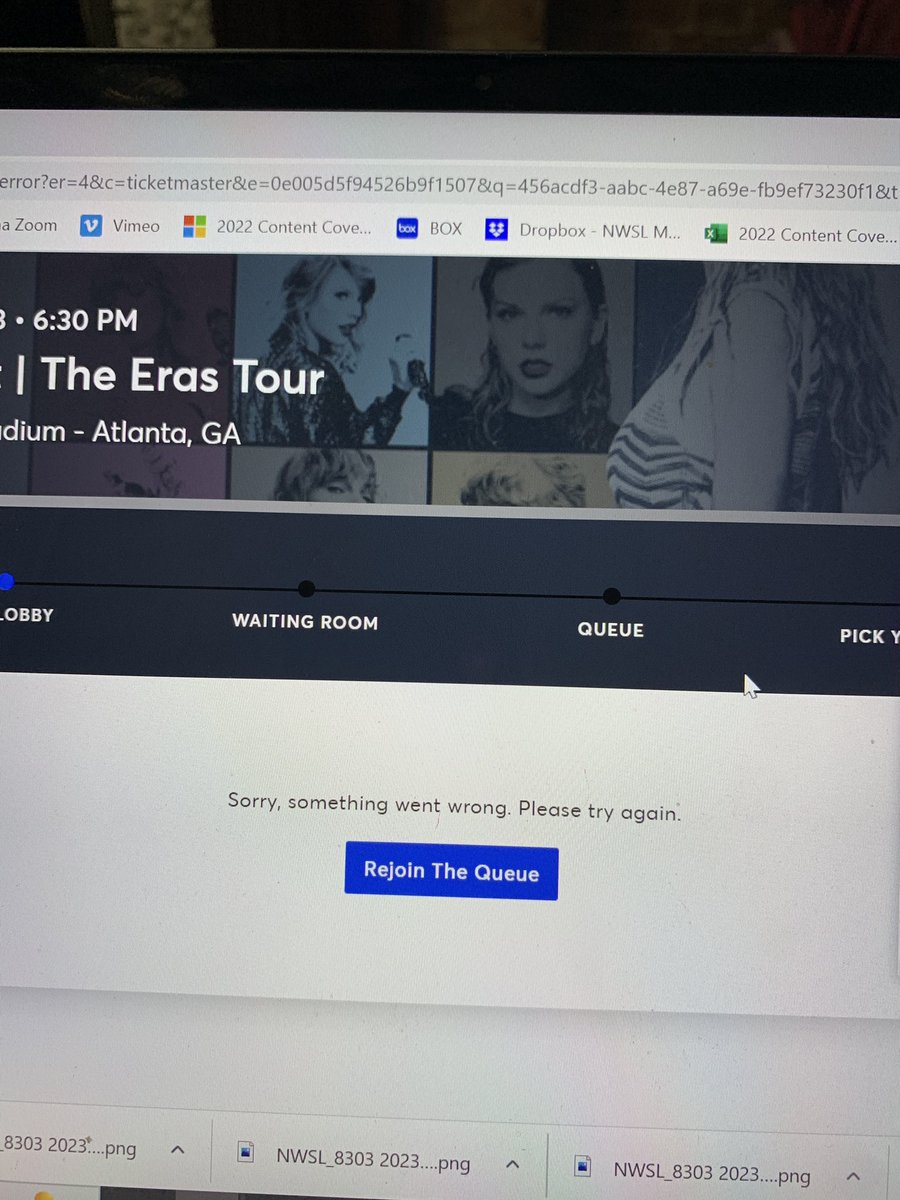 emilem124's tweet photo. After waiting 6.5 hours for my turn, I was greeted with this - feeling a little unwell right now. Tix sold out in ATL for tonight #TSTheErasTour https://t.co/R2ExaPGc4u