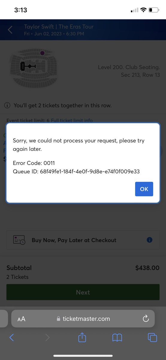 becauseitsrose's tweet photo. I don’t tweet but documenting for whatever uprising the swifities plan for @TMFanSupport @Ticketmaster https://t.co/dREFjGKwaw