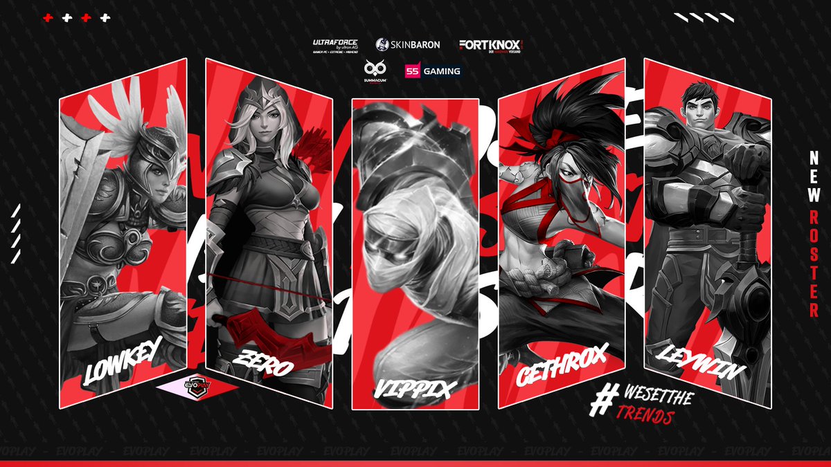 ❗️#EVOWIN IN DER KLUFT❗️

EVOPLAY meldet sich zurück in League of Legends.
Ein aufstrebendes, junges und talentiertes Team aus Div.5, möchten wir heute WILLKOMMEN heißen.

#WESETTHETRENDS 

➡️<a href="/RealCethrox/">Cethrox</a>
➡️@RechtmannJ
➡️@realLeywin
➡️<a href="/lowkey_loerke/">Lowkey</a>
➡️<a href="/Vippixlol/">Lars "Vippix" B.</a>

#WELCOME