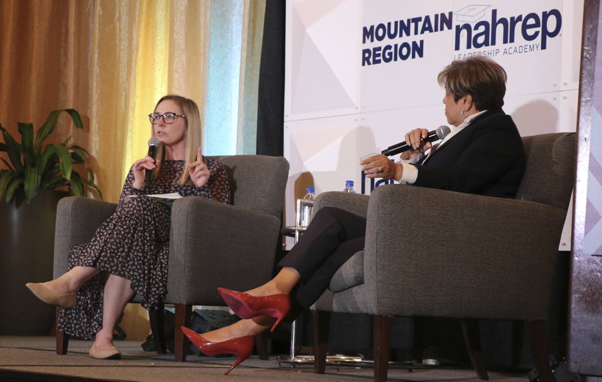 NAHREP's tweet photo. NAHREP Policy, Learning &amp; Research Director Jaimie Smeraski and @remax Premier Properties Broker/Owner @DaisyLopezCid1 dive into how chapters can incorporate public policy and data from the State of Hispanic Wealth Report into their local chapter events. https://t.co/wj8Fu4x3L1