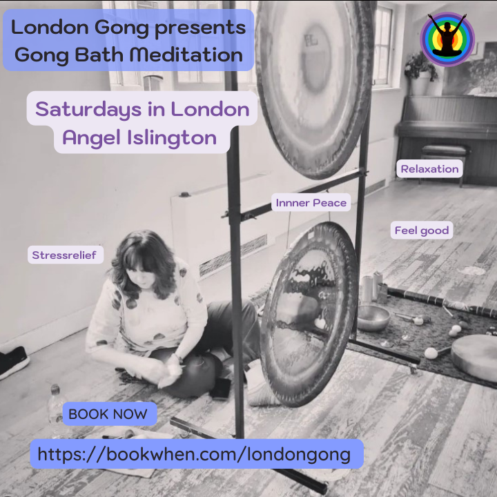 Gong bath meditation in London Angel Islington Sat 19th Nov 5pm with one of London's most experienced gong players.
Book now bookwhen.com/londongong/e/e…

#soundhealingmeditation #londongong #soundbath #gongbath #london #islington #whatsonlondon #gongwithOdette #stressrelief