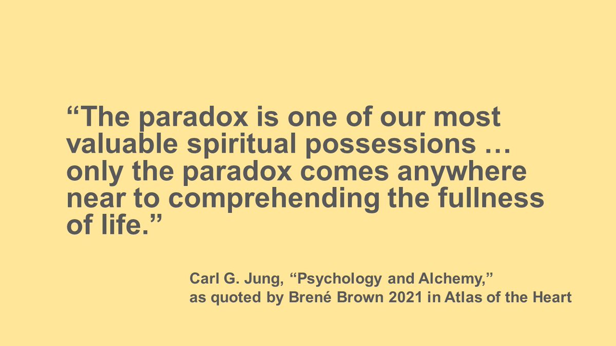 Scott Fitzgerald said“the test of a first-rate intelligence is the ability to hold two opposed ideas in mind...and still retain the ability to function.” In facing #complexity we often face apparent contradictions as we seek inherent truth <a href="/CBVetEd/">CBVE</a> <a href="/VetHumanitiesUK/">UKVetHumanities</a> #ReflectionFTD