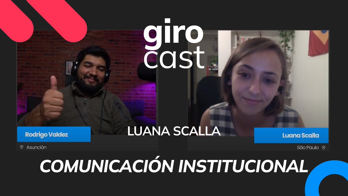Girolabs's tweet photo. Episodio #22 del #GiroCast: nos acompaña @LuanaScalla , directora de comunicaciones y marketing de @Techo 🏠🌎

TECHO es una organización sin fines de lucro cuyo objetivo es mejorar la calidad de vida en los 17 países donde participan. 

👇🏻🧵 https://t.co/Y4UYlAw8Z7
