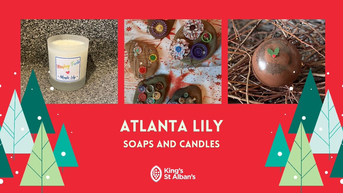 KSAPSG_'s tweet photo. STALLHOLDER REVEAL ...

Stock up on those stocking fillers at our Christmas Market. Local artisan Atlanta Lily has an abundance of soaps, candles and creations for you to browse and purchase so don't forget to come along!!

#christmasmarket #prepschool #worcestershire https://t.co/1jZG7xmdcL