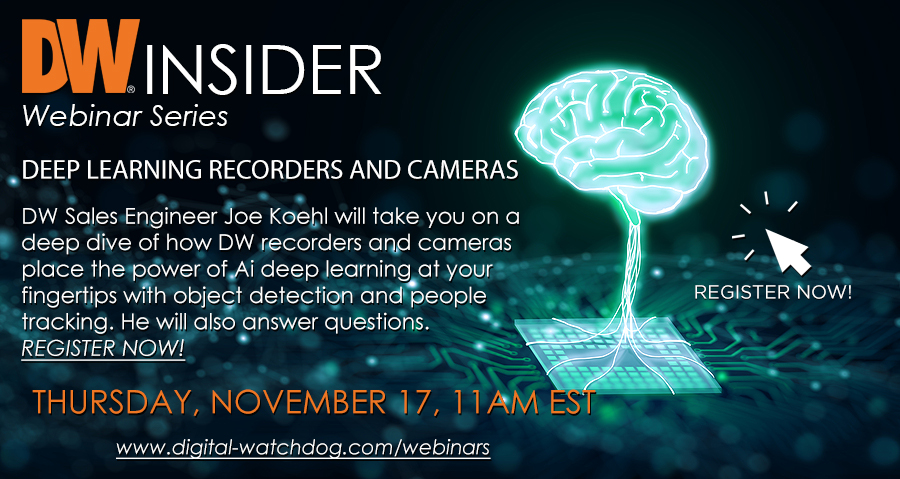 DW_CCTV's tweet photo. #Webinar #DeepLearning THURSDAY!

#Register! https://t.co/1enIcVXVui

#CCTV #VideoSurveillance #VMS #AI #Security #Productivity #Managerment https://t.co/dGqQlHHsBI