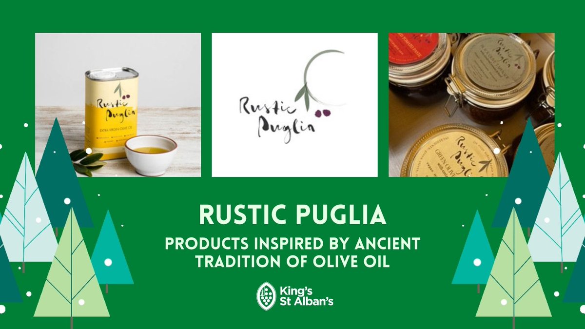KSAPSG_'s tweet photo. STALLHOLDER REVEAL...

Dreaming of warm summer days, inspired by ancient tradition of olive oil come along to our Christmas Market and discover Rustic Puglia.

#christmasmarket #christmaspresents #christmasshopping #prepschool #christmasmarket #worcestershire https://t.co/SPYCOZNZ3A