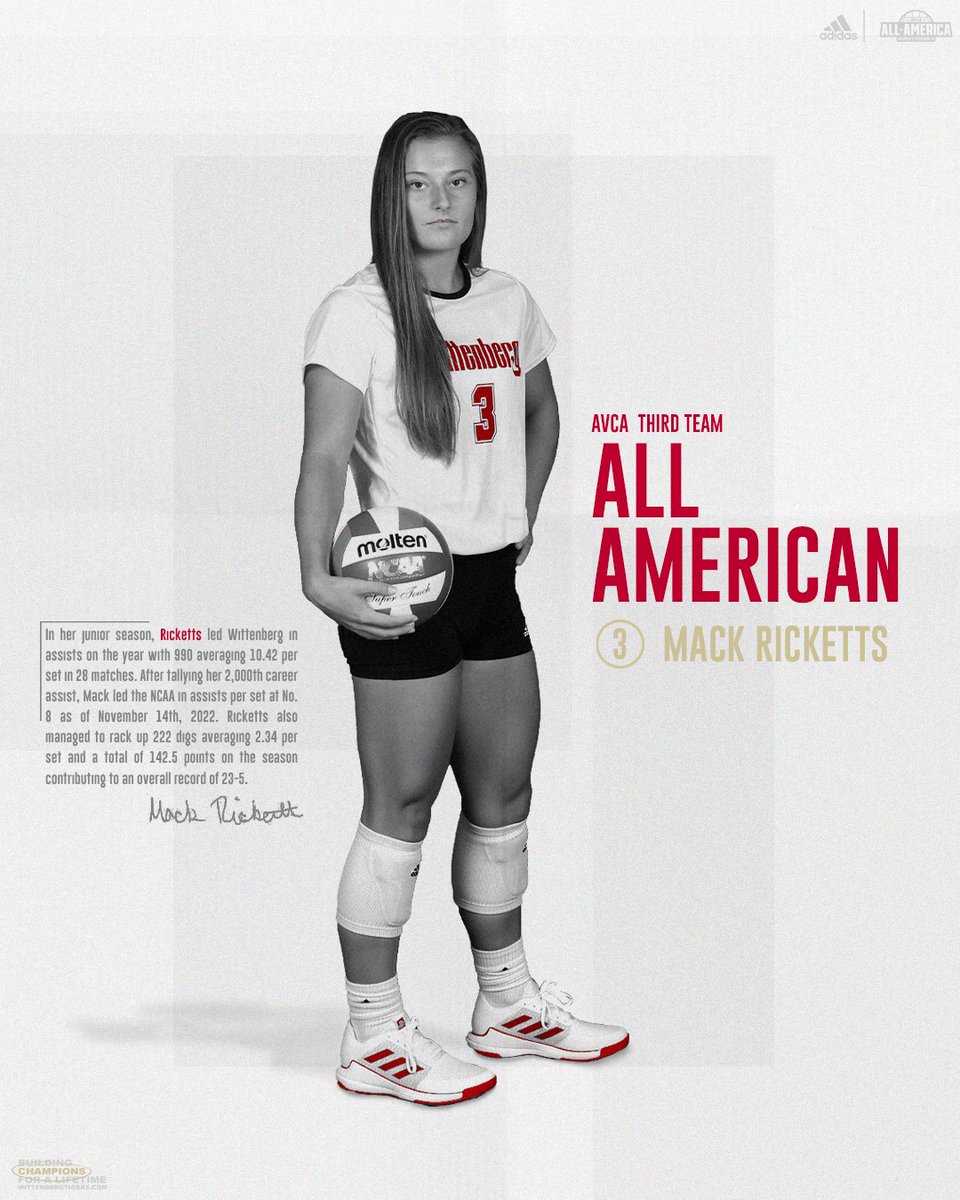 WittAthletics's tweet photo. 𝟮𝟬𝟮𝟮 𝗔𝗩𝗖𝗔 𝗗𝗜𝗩𝗜𝗦𝗜𝗢𝗡 𝗜𝗜𝗜 𝗔𝗟𝗟-𝗔𝗠𝗘𝗥𝗜𝗖𝗔𝗡𝗦

@witt_wvb adds three Tigers to the All-American list with Tyler Linkhart being named First Team, Katie Hiestand receiving Second Team, and Mack Ricketts earning Third Team honors! #TigerUp https://t.co/HIWV40HWQL