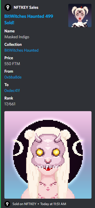LzZoey's tweet photo. 💓Some of the last sales on #biwitches #biwitch 
for 1000+ ftm for both.

💓So happy for the sellers and buyer💓esp in this market! @jerAco_Jack 

✅Available on both $avax &amp; $ftm #avaxnft #ftmnft
NFTKEY for $ftm
https://t.co/QaDoI4kekH
OPENSEA for $avax
https://t.co/FAoYIzlFDj https://t.co/RHlwifAJj7